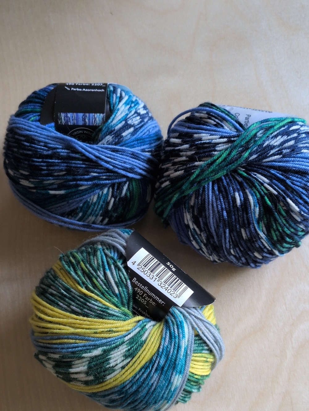 3 Skeins "Ambiente" Schoppel Sport Weight Yarn Dana's Destash!, - Picture 5 of 8